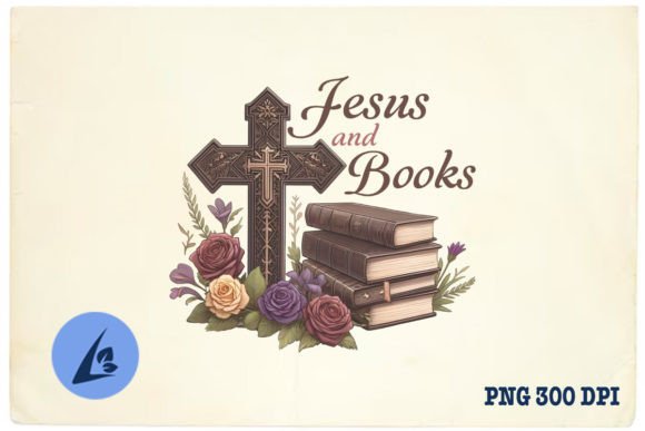 All I Need It Jesus and Books PNG for Crafts