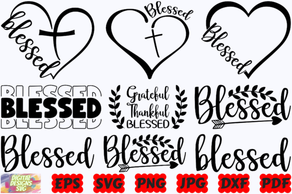 Blessed SVG Religious SVG Christian Crafts