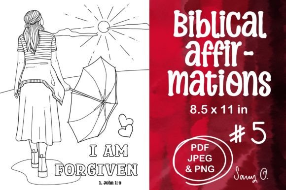 Christian Affirmations I Am Bibel Verses Coloring Pages Amp