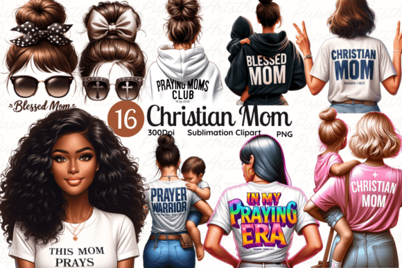Christian Mom PNG Mother's Day Clipart