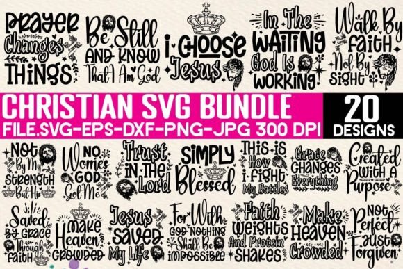 Christian SVG Bundle, Faith Bundle SVG