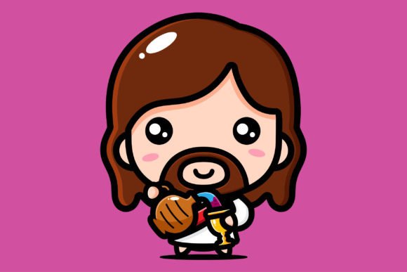 Cute Jesus Turns Water into Wine