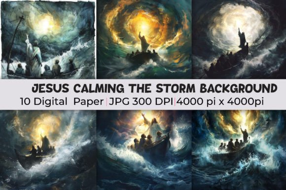 Jesus Calming the Storm Background