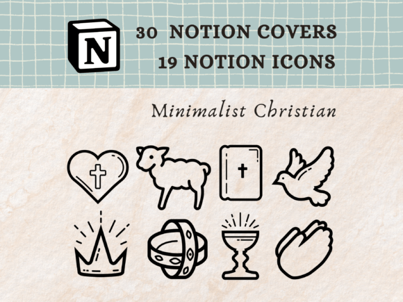 Minimalist Christian Notion Icons
