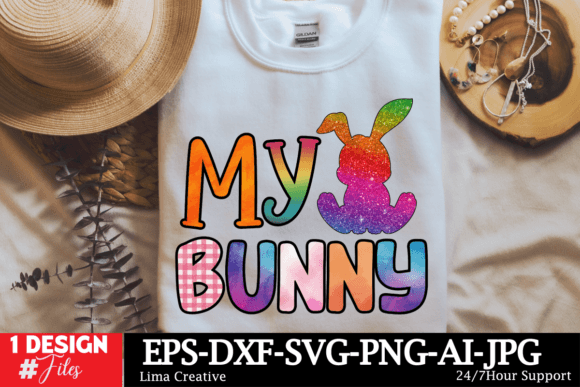 My Bunny Easter Sublimation Designs for T-Shirt Designs
