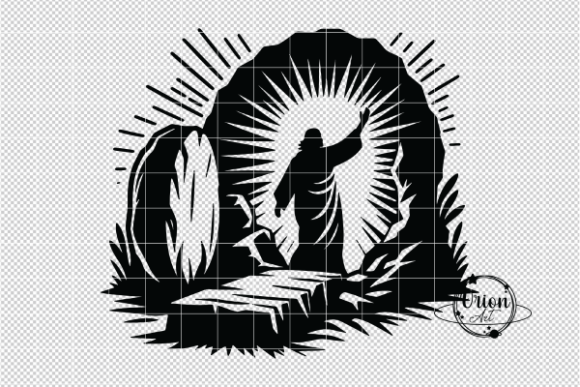Resurrection of Jesus SVG PNG Illustrations